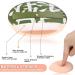 Large Makeup Sponge Powder Puff - Reusable 2 Pack for Loose Powder & Liquid Cosmetics - Soft Foundation Applicator in Green - Buy Online on GoSupps.com