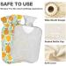 Naanle Transparent Hot Water Bottle with Cover - 1L for Bed Hand Foot Pain Relief & Heat Therapy - Ideal for Cold & Pain Relief - Buy Online on GoSupps.com