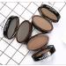 Two-tone Waterproof Eyebrow Powder with Brow Brush - Dark Brown/Light Brown - Buy Online on GoSupps.com