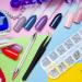 1500-Piece Flat Back AB Crystal & Clear Rhinestone Nail Art Set with Tools - Professional Nail Gems for Salon - Pink - Buy Online on GoSupps.com