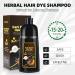 KAISASA Dark Brown Hair Dye Shampoo 3 in 1 for Gray Coverage - Herbal Ingredient Color Shampoo for Women & Men - Long Lasting 500ML - Buy Online on GoSupps.com