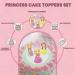 4x Princess Cake Toppers Set - Princess Castle Girls Birthday Party Wedding Baby Shower Christening Cupcake Decoration - Comes with an Edible Glue - Buy Online on GoSupps.com