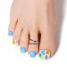 AIMEILI 550 Piece White Full Cover Toe Tips - Artificial False Toenails with Storage Box for Perfect Look - Buy Online on GoSupps.com