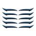Autocollants pour Eye Liner | D calque Fard Paupi res Femme - Adh sif Tenue Longue Bandes Pour Sorties Danse Voyage Sc ne M res Bleu