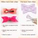 20Pcs Handmade Baby Hair Clips - Anti-Skid Crocodile Clips with Cotton Linen Bows for Girls | Toddler & Kids Hair Accessories in 10 Color Pairs - Buy Online on GoSupps.com