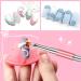 Fingertoys Dual-Ended Polygel Brush - 2-in-1 Nail Design Tool for Acrylic & UV Gel Extensions (Violet & Pink) - Buy Online on GoSupps.com