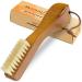 TAKAVU Stain Brush Laundry Brush for Stain Removal Natural Boar Bristle Cleaning Brush with Ergonomic Handle Suitable for Delicate Fabrics Without Damage Perfect for Laundry Shoes Boots Home White Boar Bristle