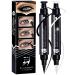 SHARLOVY Winged Eyeliner Stamp-2 Eyeliner Pens for Perfect Wing Cat Eye Stamp Eyeliner Waterproof Smudge Proof  Long Lasting Makeup Liquid Eye Liner (10MM  White&Black) 10MM White&Black