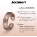 Jecanori Lymphatic Drainage Magnetic Ring for Arthritis Pain Relief - Vintage Flower Design - Buy Online on GoSupps.com