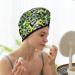 Hair Towel Wrap - Quick Drying Hair Turban with Button | Football Doodle Design | Ideal for Fast Hair Drying - Buy Online on GoSupps.com