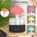 MIFXIN Cloud Rain Humidifier with 7 Colors LED Light and Aromatherapy Essential Oil Diffuser - Remote Control, Desk Fountain, Bedside Sleeping Relaxation - Black 2024 - Buy Online on GoSupps.com