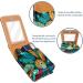 Premium Leather Lipstick Case & Organizer with Mirror - Mini Colorful Peacock Feather Holder - Buy Online on GoSupps.com