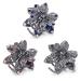 WSERE Set of 3 Mini Hair Jaw Clips Vintage Metal Rhinestone Claw Hair Clips for Women Girls  Non Slip Exquisite Claw Clip  Easy to Match - Good Tension - Not Easily Deformed Multicolor-Style A-3PCS