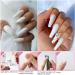 Buy Magic Armor 504pcs White Coffin Artificial Nails Set with Adhesive - DIY Nail Studio Essentials Full Cover Tips in 10 Sizes Includes Nail Files & Clips - Buy Online on GoSupps.com