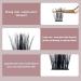 Shop Individual D Curl 12mm Eyelash Segments Natural Look DIY Eyelash Extensions (1 Pack) - Buy Online on GoSupps.com