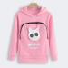 Cozy Women's Cat & Dog Bag Hoodie - Long Sleeve Sweater with Zipper | Warm Pink Sweatshirt - Buy Online on GoSupps.com