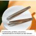 Rubis Universal Eyebrow Tweezers - Straight Tip Eyebrow Plucking Tweezers - Blue - International Shipping Available - Buy Online on GoSupps.com