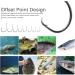 UCEC Circle Hooks 2X Strong Custom Offset Sport Fishing Hooks 150pcs/box - High Carbon Steel Octopus Hooks in Sizes #1-8/0 - Buy Online on GoSupps.com