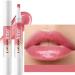 2 in 1 Pink Lip gloss Lip Plumper Gloss Tinted Glitter Shimmer Lipgloss lip oil Lipstick Moisturizing lip balm High Shine And Vegan Plumping Lip Gloss For Women Girls Long-Lasting Dry Lip Care (02 #) 02 # Pink