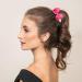 2Pcs Dark Pink Ribbon Hair Bow Clips for Girls and Women - 3 inch Ponytail Holder with Duckbill Clip - Buy Online on GoSupps.com