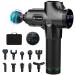 Professional muscle massage guns 30 speeds 10 heads touchscreen cervical massager and back massage gun leg and poor massage gun and noise suppression