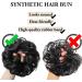 Curly Wavy Messy Hair Bun Extension Scrunchie - Large Synthetic Updo Chignon for Women in Dirty Blonde - Buy Online on GoSupps.com