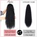 30 Corn Curly Wave Drawstring Ponytail in Black - 30 Inch Synthetic High Puff Ponytail Hair Piece with Comb Clip | Wavy Clip-In Extensions - Buy Online on GoSupps.com
