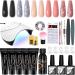 VANREESA Poly Nail Gel Kit with UV Lamp - 5 Colours Poly Nail Extension Set for Women - Buy Online on GoSupps.com