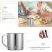 VORCOOL Kids Stainless Steel Mug 3Pcs - Extra Small Tea Coffee Camping Mugs for Unbreakable Milk Drinking - Buy Online on GoSupps.com