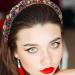Crystal Rhinestone Velvet Padded Headband - Elegant Hair Accessory for Women, Ideal for Weddings and Parties - Buy Online on GoSupps.com
