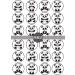 PRECUT Cute Panda Edible Cupcake Toppers - Panda Theme Premium Thickness SWEETENED VANILLA - wafer card disc cake decorations (Pack of 24) - Buy Online on GoSupps.com