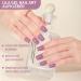 16 PCs Purple Gel Nail Polish Stickers - Full Wraps & Cured Gel Nail Strips for Women & Girls - BSG-0299-Lila - Buy Online on GoSupps.com