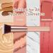 AOOWU Foundation Brush Premium Makeup Brush for Liquid Makeup Flat Top Foundation Brush Concealer Brush Multifunctional Face Brush for Liquid Cream Blending Buffing Powder Cosmetics 1 pcs - Pink gold - Buy Online on GoSupps.com