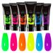 Kaxenig Colored Gel Nail Kit | Glow-in-the-Dark Gel for Women - 6 Long-Lasting Shades Glitter Extensions Manicure for Women and Girls