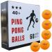 MAPOL 60 Count 3-Star 40+ Premium Ping Pong Balls Advanced Practice Table Tennis Ball Orange,60-pack