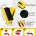 5-Piece Heavy Duty Hand Scrub Brushes for Men - Nail Cleaning Brushes (Yellow/Black) - Buy Online on GoSupps.com