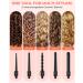 Curling Wand Ohuhu 5 in 1 Hair Curler Curling Tongs Iron Set with 5 Pcs 0.35 to 1.25 Inch Interchangeable Ceramic Barrel Heat Protective Glove 2 Clips Dual Voltage Gift for Girl Women Mother's Day Black - Buy Online on GoSupps.com