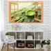 Modern Window Looking Down Into Large Beautiful Drops of Transparent Rain Water On a Green Leaf Macro Drops of Dew in The Morning Glow in The Sun Beautiful Leaf Texture in NatureLandscape Wall Decor f C01 24x32 - Buy Online on GoSupps.com