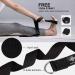 Overmont 5-in-1 Yoga Set: Back Pain Relief Wheel, Foam Blocks, Strap, Extend Ring Roller - Black - Buy Online on GoSupps.com