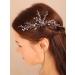 Deniferymakeup Red Crystal Hair Piece for Wedding Brides Silver Hair Pins Hair Styling Accessory for Women and Girls (Red) - Buy Online on GoSupps.com