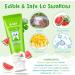 Kids Toothpaste Watermelon Flavor Swallowable Fluoride Free Toothpaste with xylitol and Vitamin E Fights Plaque Cavity and Enamel Protection for Children 60g - Buy Online on GoSupps.com