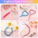 Cridoz 15 Rolls Lanyard String Kit with Snap Clip Hooks and Keyrings - Perfect for Boondoggle Crafts and Bracelets - Laser Colors - Buy Online on GoSupps.com