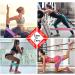 Resistance Bands Set - Booty Hip Bands for Legs Shoulders and Arms Exercises - Perfect for Fitness Glute or Squat Workout - 4 Non-Rolling Circle Bands - Buy Online on GoSupps.com