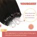 Youngsee Ombre Microring Hair Extensions - Real Remy Hair Brown Medium-Brown 50g 35cm Loop Extensions - Buy Online on GoSupps.com