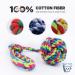 RIO Direct Dog Rope Toys Durable Dog Rope Chew Toys Set for Aggressive Chewers Interactive Cotton Rope - Avoid Boredom and Anxiety - Best Gift for Medium to Large Breeds (4Pack) Mixed-colour - Buy Online on GoSupps.com