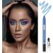 Royal Blue Waterproof Eyeshadow Pen Crayon Stick | Long-Lasting & Non-Blooming Cream Shadow Pencil | Pearlescent Glitter Eye Makeup - Buy Online on GoSupps.com