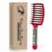 KTKUDY Detangling Hair Brush - Boar Bristle & Tangle-Free Design for Kids  Women  and Men - Perfect for Wet and Dry Hair - Smooth  Magical Pain-Free Styling (Red)