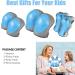 LEDIVO 3-in-1 Protective Gear Set for Skateboarding - Blue1 Small (Adult/Child) | Knee Pads, Elbow Pads, Wrist Guards - Buy Online on GoSupps.com