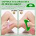 Premium Gua Sha Massage Tool - Larger Plastic Scraping Device for Lymphatic Drainage & Cellulite Relief | Green - Back Neck Face & Leg Massage - Buy Online on GoSupps.com