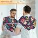 Owl Flowers Beard Bib Apron - Non-Stick Waterproof Hair Catcher & Grooming Cape for Men | Perfect Gift for Shaving & Trimming - Buy Online on GoSupps.com